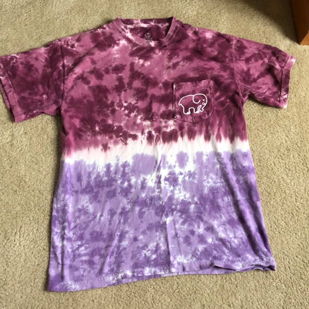 Ivory ella Purple tie die shirt